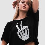 Cropped Printed T-Shirt